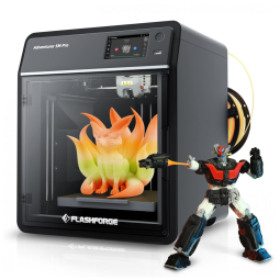 Impressora 3D FLASHFORGE AD5M Pro com 250g de PLA, Impressão de Alta Precisão de Alta Velocidade CoreXY 600mm/s, Hotend QuickSwap 0.4 0.6mm,