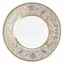 Prato para Salada de 24 cm, Mais Elegância em Sua Mesa com Formato Redondo e Material de Porcelana Fina de Osso, Wedgwood Renaissance