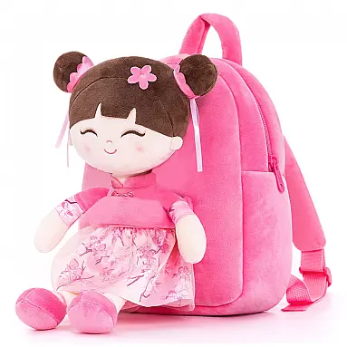 Mochila infantil Gloveleya boneca asiática