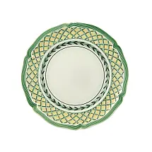Prato de Porcelana Villeroy & Boch 16 cm Redondo para Aperitivos – Branco, Amarelo e Verde, Elegância e Praticidade