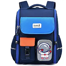 Mochila Escolar Infantil 18 Litros ALI VICTORY, Cor Azul
