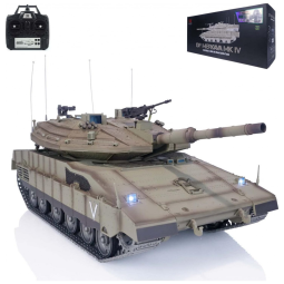 Tanque Militar IDF Merkava MK de Controle Remoto com Trilhos de Metal para Adultos, Wheelfun