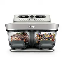 Air Fryer Ninja Crispi DualZone de Vidro 7,6 L (8 qt) Capacidade Dupla Zona 1785W Externa