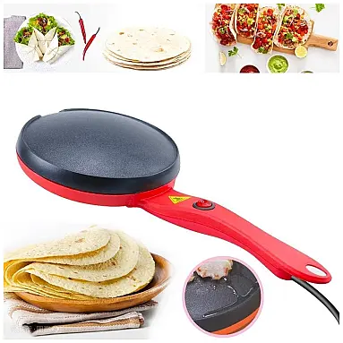 Máquina de Crepe Elétrica antiaderente,