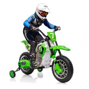 Moto Elétrica Infantil a Bateria 12V com Sons e Luzes, Idade Rec 2 a 4 Anos, JOYLDIAS, Verde