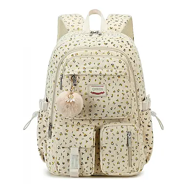 Mochila Escolar de Veludo QHRIDS