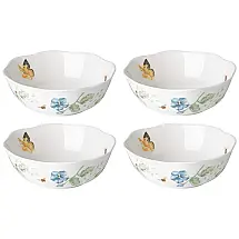 Conjunto de Tigelas 600mL com 4 Peças, Material de Porcelana e Formato Redondo, Lenox 880121, Branco Colorido