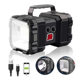 Lanterna Recarregável AlpsWolf, Lanterna de Destaque LED 15000mAh 4000LM 20h de Standby Ultra Longo, à Prova D'água, com Saída USB como