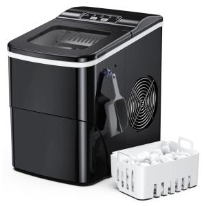 Máquina de Gelo Automática Portátil Produz até 11kg, 24H, Cor, 110v, FZF 1800024IceMakerSilverUS, Prateado
