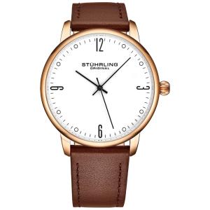 Relógio Stuhrling , Resistente água até 50m, Marrom