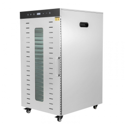 Desidratador de Alimentos Profissional com 20 Bandejas em Aço Inoxidável, Temporizador 24H e Controle de Temperatura, 110V 1700W, LSYSGSB