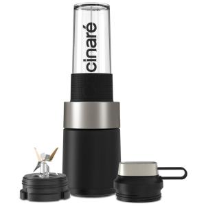 Cocinare Mini Liquidificador Portátil 470mL em Aço Inoxidável, 1100W 110V, Preto