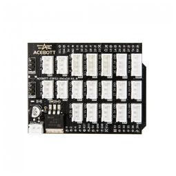 Placa de expansão Easy‑Plug ACEBOTT QA017 ESP32‑IO para ESP32‑Max‑V3.0 com I2C servo e portas para sensores
