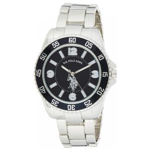Relógio Masculino em tons de prata com fecho dobrável, U.S., U.S. POLO ASSN. USC80515, Prateado