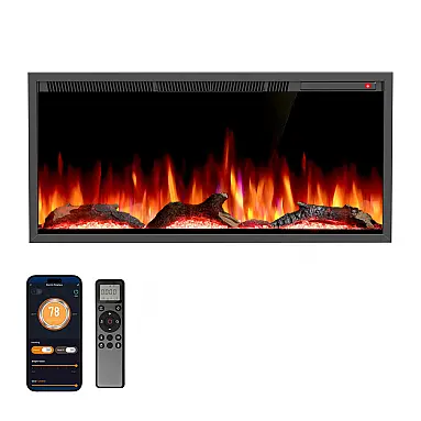 Lareira Elétrica R.W.FLAME 91x43cm 1500W