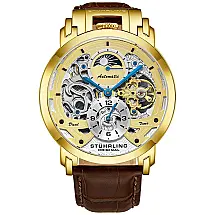 Relógio Masculino Analógico, Automático, STUHRLING 906.03, Marrom