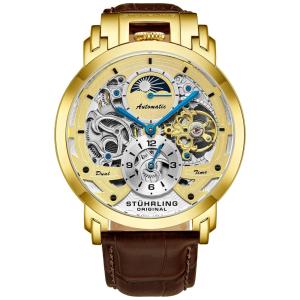 Relógio Masculino Analógico, Automático, STUHRLING 906.03, Marrom