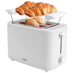 Torradeira Elétrica 2 Fatias com 7 Níveis de Tostagem, 900W, 110v, TUMIDY 22925A1, Branco