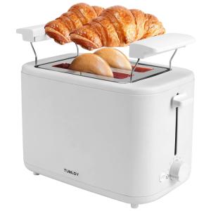 Torradeira Elétrica 2 Fatias com 7 Níveis de Tostagem, 900W, 110v, TUMIDY 22925A1, Branco