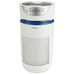 Purificador de ar HoMedics TotalClean Tower para vírus, bactérias, alérgenos, poeira, germes, filtro HEPA, tecnologia UV C, purificação 5 em