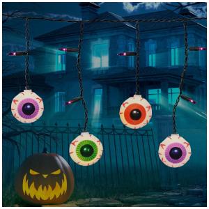 Pisca Pisca de Globo Ocular para Decoração de Halloween a Prova dÁgua, 2 Metros, Colorido