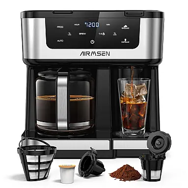 Cafeteira Elétrica AIRMSEN Preta 1,8L
