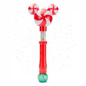 Varinha de Bolhas com Luzes do Mickey Mouse da Disney Store Oficial com Cheiro de Hortelã-pimenta - Diversão Festiva para Crianças e Fãs