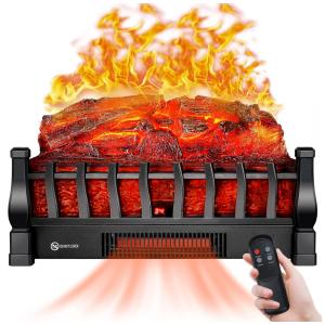 Lareira Elétrica Ecológica com Controle Remoto, 5 Níveis de Brilhos, Proteção Contra Superaquecimento e Temporizador, 110V 1800W