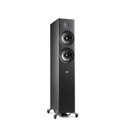 Caixa de som torre Polk Audio Reserve R600 preta para home theater estéreo 200W