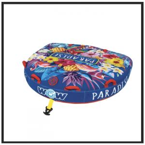 Boia Rebocável para até 2 Pessoas, Inclui Capa de Nylon, Wow Paradise, Azul