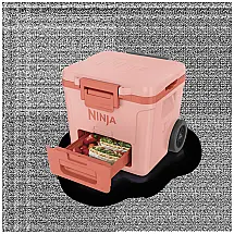 FrostVault 27.99 litros geladeira with Wheels in Coral