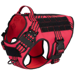 ICEFANG Arreio Tático para Cães com 2 Fivelas de Metal Tam G