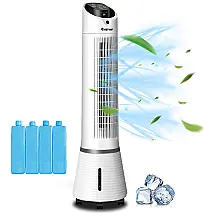 Climatizador, 3 em 1, Controle Remoto, 3 Velocidades, 110v, COSTWAY, Branco