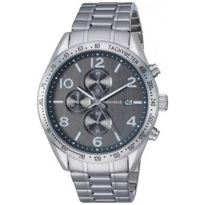 Relógio Masculino Analógico B em Aço Inoxidável com Cronógrafo, CARAVELLE 43B164, Prateado