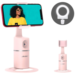 Suporte para Celular com Rastreamento de Rosto 360 Automático, JESBAN 121201, Rosa