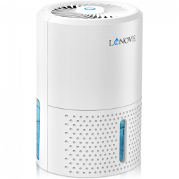 Desumidificador LONOVE Mini, 20m2, 1000ml, Portátil, Silencioso, Branco 110V