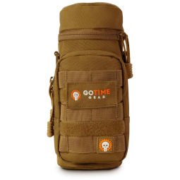 Bolsa Térmica para Garrafa 1L com Alça para Transporte e Bolsos, Garrafa não incluída, GO TIME GEAR, Verde