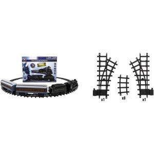 Lionel The Polar Express Conjunto de Trem Trenzinho Elétrico 24 Trilhos, Preto