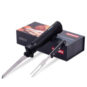 Facas Elétricas Recarregáveis Wanvoapls com Trava de Segurança e Lâmina Versátil de Pão - Ideal para Cortar Carnes e Queijos sem Esforço