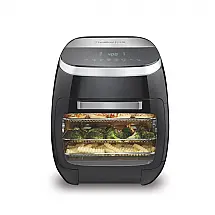 Air Fryer Forno Hamilton Beach Preta 6-em-1 Rotisserie 11 L Digital 8 Funções Pré-Definidas 120V
