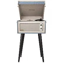 Crosley CR6233D BK Vitrola, Toca Discos 3 Velocidades, sem fio, c, USB e Entrada AUX, 45 RPM, Preto