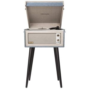 Crosley CR6233D BK Vitrola, Toca Discos 3 Velocidades, sem fio, c, USB e Entrada AUX, 45 RPM, Preto