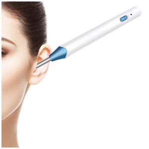 Otoscópio, Digital, Com Camera, LED, Profissional, FACAMWORD, Branco