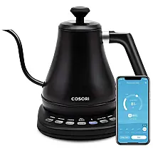Chaleira Elétrica 0.8 L com Desligamento Automático, 110v, COSORI Electric Gooseneck Kettle, Preto