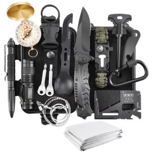 Verifygear kit de Sobrevivência, Emergência para Acampamento, 17 Peças