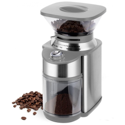 Moedor de Café Elétrico Ajustável com 15 Configurações de Moagem, 110V, Boly, Cinza