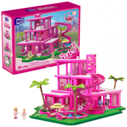 Réplica DreamHouse com 1795 Peças para Construção, Inclui Barbie, Ken e Acessórios para Colecionadores, Barbie