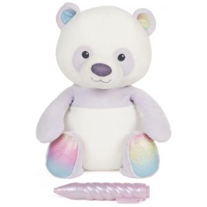 Pelúcia Panda Magic Draw e Glow com Caneta para Crianças Maiores de 1 Ano, GUND 20135477, Branco