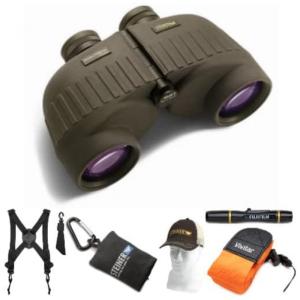 Binóculos Marinho e Militar 10x50 com Lenços de Limpeza, Alça Flutuante e Chapéu, Steiner 210, Verde