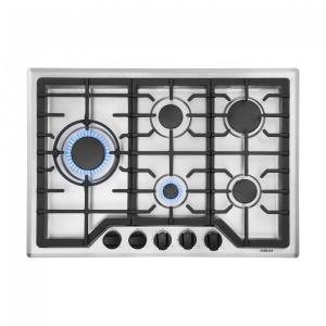 Cooktop a gás 76cm Robam inox 5 queimadores mesa selada queimador wok latão 50000 BTU conversível GN GLP 110V